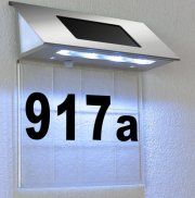 Hausnummernschild mit Solarbeleuchtung nur 9,95&euro;