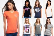  Damen Superdry T-shirts versch. Modelle und Farben nur &euro; 13,95