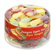 Red Band Fruchtgummi Zungen Super-Sauer, 6 x 100 St. Dose f&uuml;r 13,79 Euro