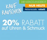 Kaufrauschen bei Karstadt 20% auf Uhren und Schmuck