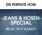 Jeans- und Hosen-Special mit bis zu 81% Rabatt f&uuml;r Damen und Herren bei Designermode