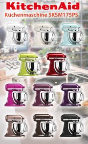  KitchenAid ARTISAN K&uuml;chenmaschine 5KSM175PS 4,8 Liter f&uuml;r 369&euro;