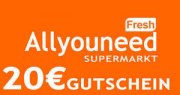 Allyouneedfresh 20 Euro Gutschein bei &euro; 70,00 MBW