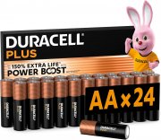 24er-Pack DURACELL Plus AA Alkaline-Batterien 1,5 V