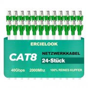 24er Pack Ercielook Cat8 Netzwerkkabel (0,15m) f&uuml;r 7,08&euro;