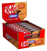 24er Pack Nestl&eacute; KitKat Chunky Peanut Butter (24 x 42g) Knusper-Riegel