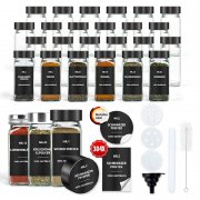 24er Set Gew&uuml;rzgl&auml;ser (120ml) mit Etiketten f&uuml;r nur 17,84&euro;