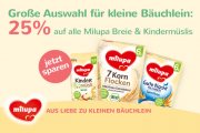 25% auf alle Milupa Breie&Kinderm&uuml;slis bei Babymarkt.de 
