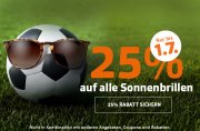 25% auf alle Sonnenbrillen bei Apollo 