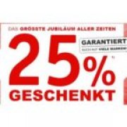 25% auf fast ALLES bei XXXL Lutz