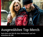 25 Euro Rabatt auf &uuml;ber 7.400 ausgew&auml;hlte Bekleidungsartikel bei EMP