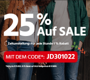 25% Extra-Rabatt auf alle bereits reduzierten Artikel im Sale bei Jeans Direct
