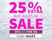25% Extra-Rabatt auf alle bereits reduzierten Sale Artikel bei Sheego