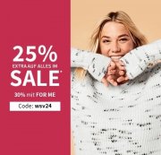 25% Extra-Rabatt auf alle bereits reduzierten Sale Artikel bei Sheego