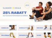 25% Extra-Rabatt auf alle Damen und Herren Schuhe bei Mirapodo