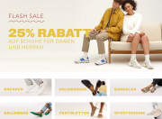 25% Extra-Rabatt auf alle Damen und Herren Schuhe + gratis Versand bei Mirapodo