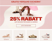 25% Extra-Rabatt auf alle Schuhe f&uuml;r Damen und Herren + gratis Versand bei Mirapodo