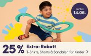 25% Extra-Rabatt auf alle T-Shirts, Shots und Sandalen bei MyToys