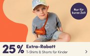 25% Extra-Rabatt auf alle T-Shirts und Shorts f&uuml;r Kids bei MyToys