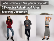 25% Extra-Rabatt auf ALLES + kostenloser Versand im Dress For Less Shop