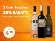 25% Extra-Rabatt auf ausgesuchte Weine bei Weinvorteil