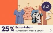 25% Extra-Rabatt auf bereits reduzierte Mode & Schuhe f&uuml;r Kids bei MyToys