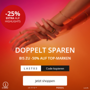 25% Extra-Rabatt auf bereits reduzierte Uhren und Schmuckst&uuml;cke bei Christ