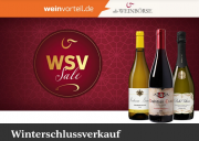 25% Extra-Rabatt auf bereits reduzierte Weine im WSV-Sale bei Die Weinb&ouml;rse