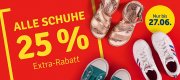 25% extra Rabatt auf Schuhe bei Mytoys