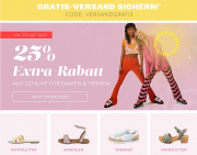 25% Extra-Rabatt auf &uuml;ber 114.000 Schuhe f&uuml;r Damen und Herren + gratis Versand bei Mirapodo