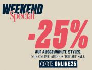 25% Extra-Rabatt auf &uuml;ber 4.200 ausgew&auml;hlte Styles bei Snipes