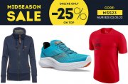 25% Extra-Rabatt On Top auf alle bereits reduzierte Artikel im Midseason-Sale bei SportScheck