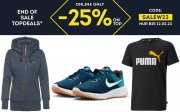 25% Extra-Rabatt On Top auf alle bereits reduzierte Artikel im Sale bei SportScheck