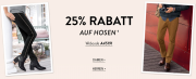 25% Extra-Rabatt On Top auf alle Damen und Herren Hosen im Adler Shop
