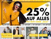 25% Extra-Rabatt On Top auf ALLES inkl. Sale Artikel bei Tara-M