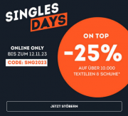 25% Extra-Rabatt On Top auf bereits reduzierte Kleidung & Schuhe bei SportScheck