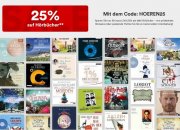 25% Rabatt auf alle H&ouml;rb&uuml;cher & H&ouml;rbuch Downloads bei Thalia