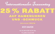25% Rabatt auf Damenuhren und -schmuck bei Fossil