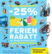 25% Rabatt auf das komplette Sortiment bei Fuxtec