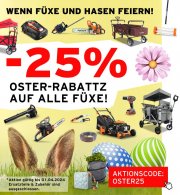 25% Rabatt auf das komplette Sortiment bei Fuxtec