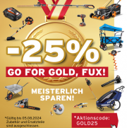 25% Rabatt auf das komplette Sortiment bei Fuxtec