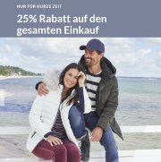 25% Rabatt auf das komplette Sortiment inkl. bereits reduzierte Sale-Artikel bei Adler