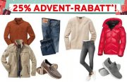 25% Rabatt auf das komplette Sortiment inkl. bereits reduzierter Sale Artikel im Vorteilshop