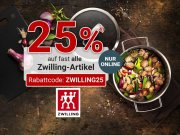 25% Rabatt auf fast alles von Zwilling bei Zurbr&uuml;ggen