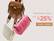 25% Rabatt auf nicht reduziertes und 5% Extra-Rabatt auf SALE Produkte bei We Love Bags