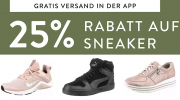 25% Rabatt auf &uuml;ber 11.000 Sneaker f&uuml;r Damen und Herren im Mirapodo Shop