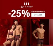 25% Rabatt auf Unterw&auml;sche bei Schiesser