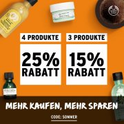 25% Rabatt bei 4 Artikeln und 15% bei 3 Artikeln