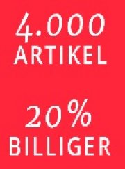 Valmano 4.000 Artikel 20% billiger