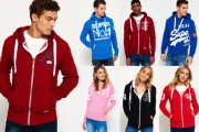 Neuer Superdry Kapuzenpullis f&uuml;r f&uuml;r M&auml;nner und Frauen Versch. Modelle &euro; 36,95